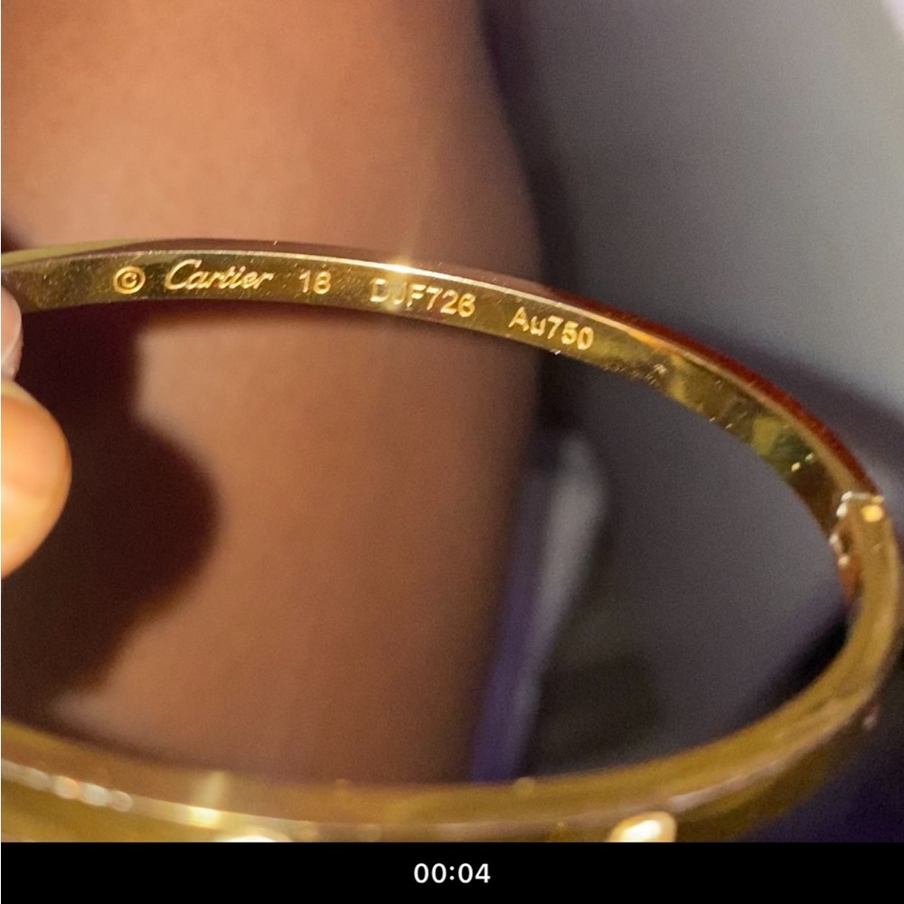 Cartier bracelet, small modle